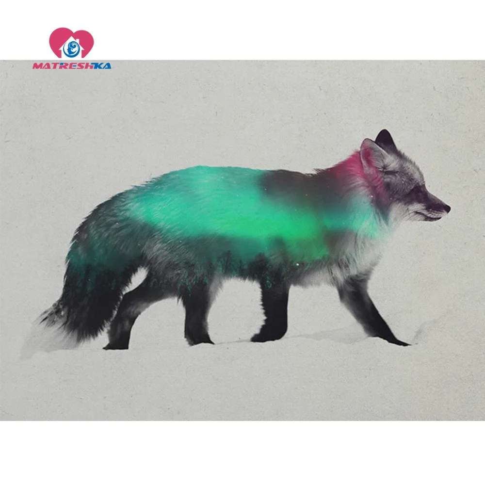 Алмазная вышивка животные пейзаж картина с бриллиантами стразы ручная работа