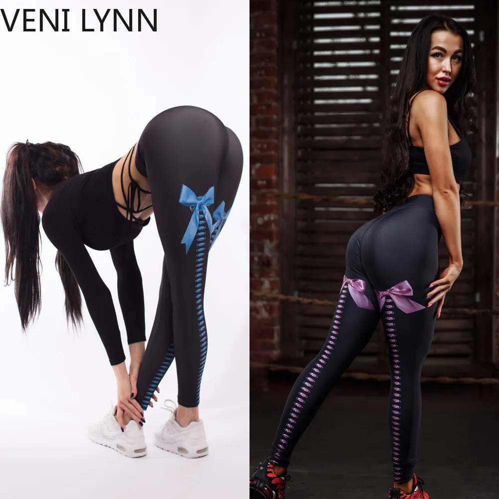VENI LYNN 2018 леггинсы для фитнеса спортивные Леггинсы бега женщин белые штаны с
