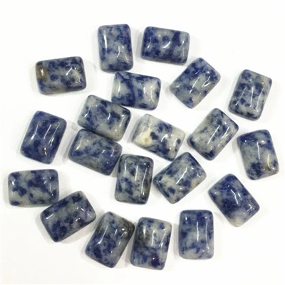 sodalite Hot Wholesale Fashion Natural Stone Cabochons CAB Beads Rectangle High Quality For DIY Jewelry Finding Making 10*14mm 50Pcs/lot - Цвет: sodalite