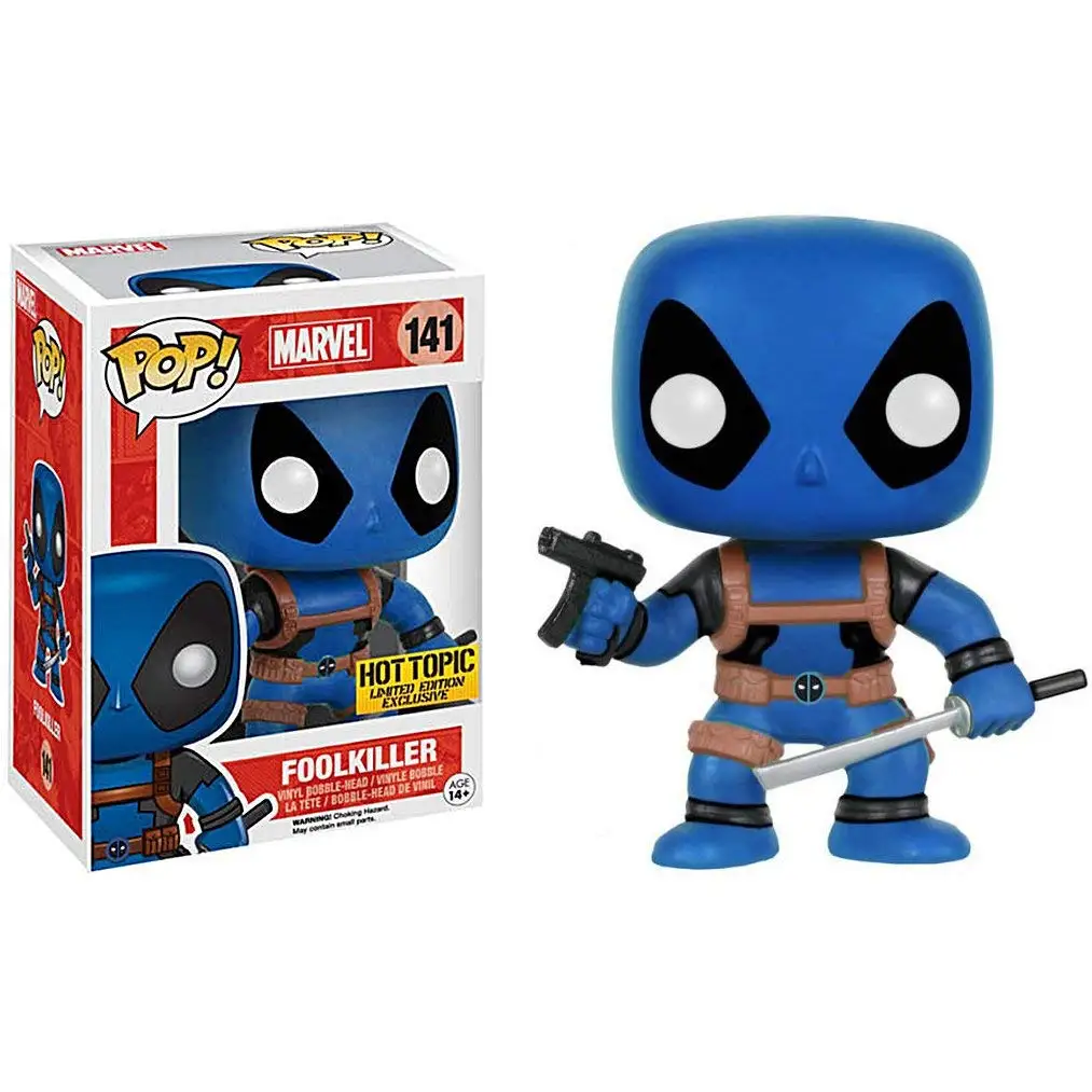 Горячая тема эксклюзивный Funko pop Официальный Marvel: foolkiller фильма «Дэдпул»; рубашки Виниловая фигурка Коллекционная модель игрушки с Оригинальная коробка
