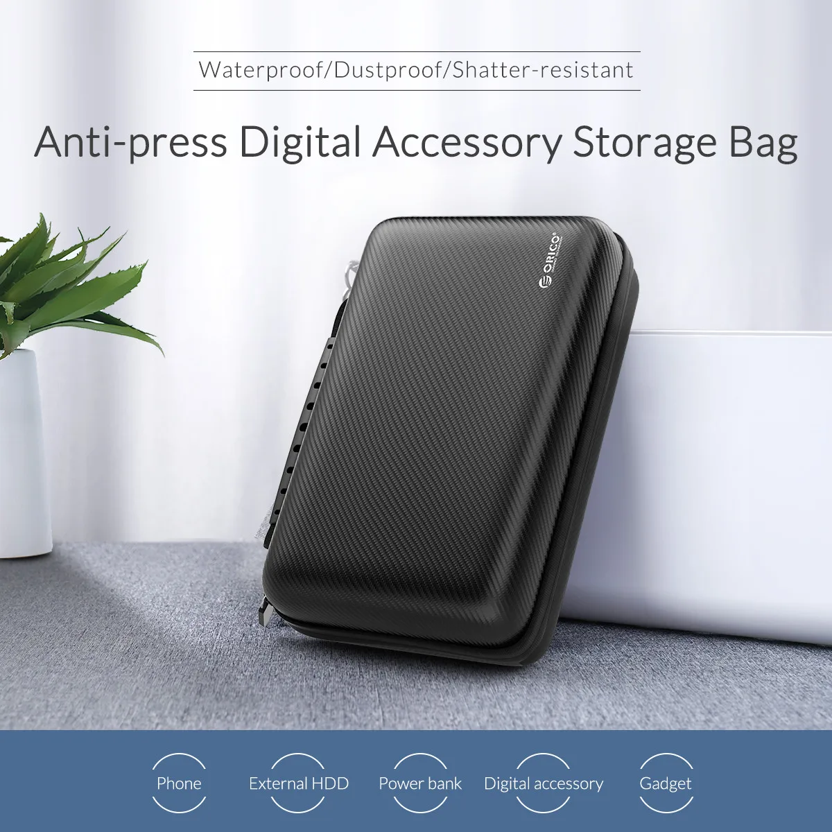 ORICO 3,5 жесткий диск случае портативный HDD защиты сумка EVA противоударный для внешних 3,5 дюймов жесткий диск наушник U запасные аккумуляторы