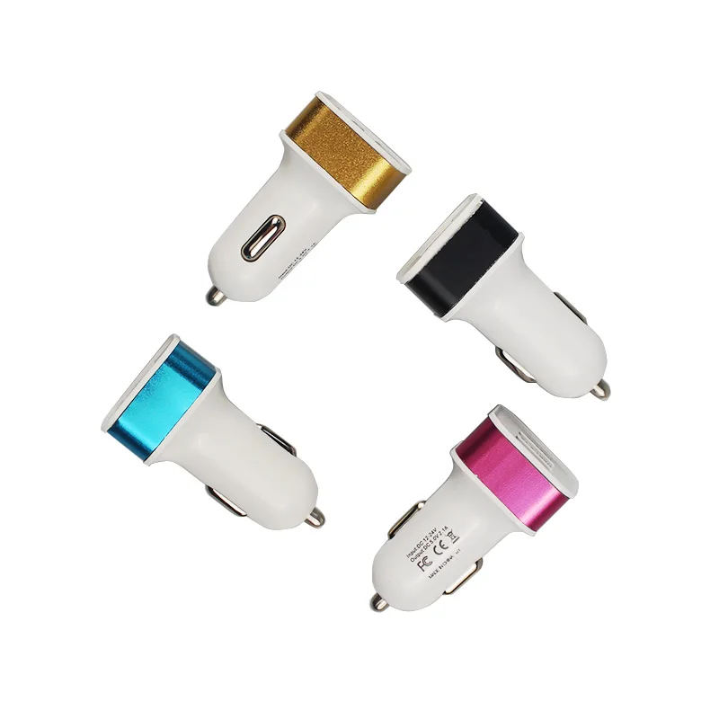 ZOLIZDA 2 в 1 USB Автомобильное зарядное устройство Зарядка Зажигалка на