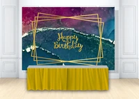adults birthday party background banner elegant modern marble texture gradient background cake table photography backdrop poster