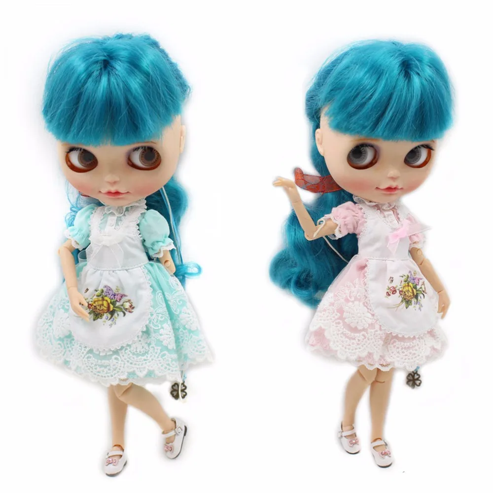 Наряды для куклы Blyth синее и розовое платье милый простой наряд 1/6 BJD ICY DBS | Игрушки