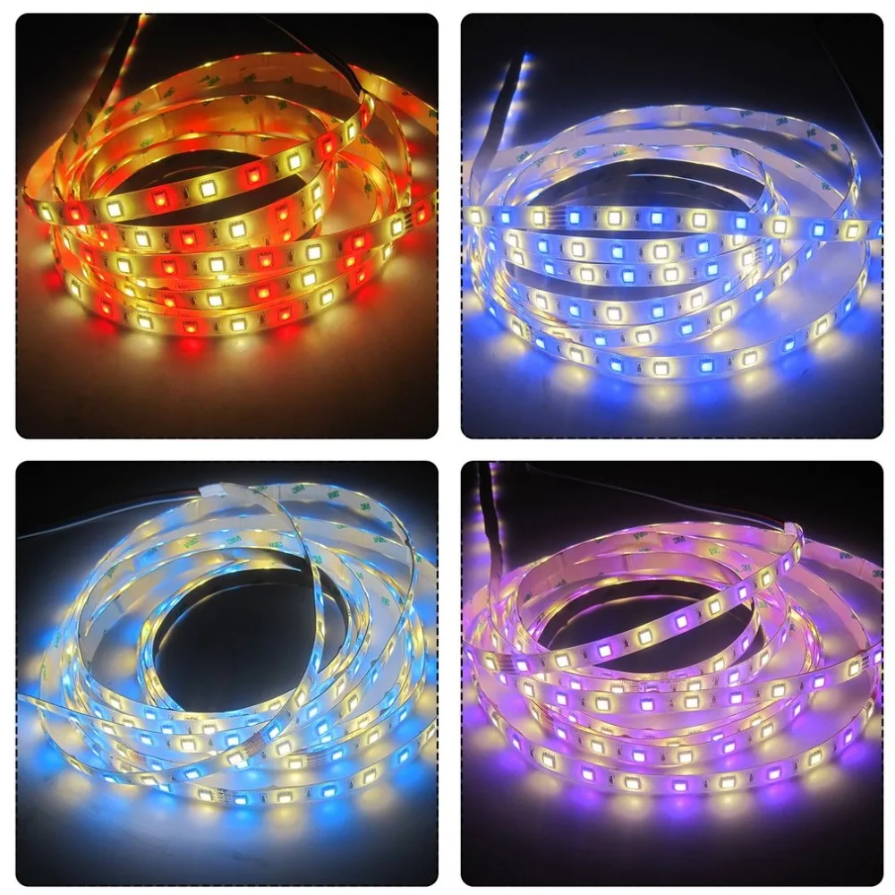RGBW Светодиодные ленты 300 светодиодный s 16.4ft/5 м DC 24 V 72 W фары для SMD5050 супер Яркость