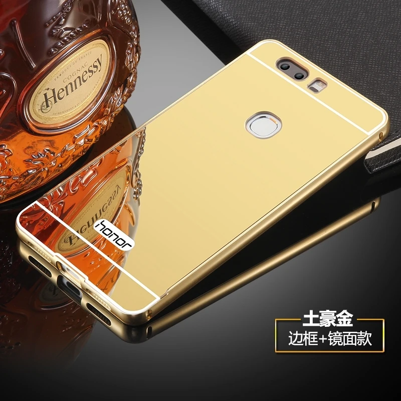 Роскошный зеркальный чехол для Huawei Honor 7C металлическая алюминиевая рамка 5 7 дюйма