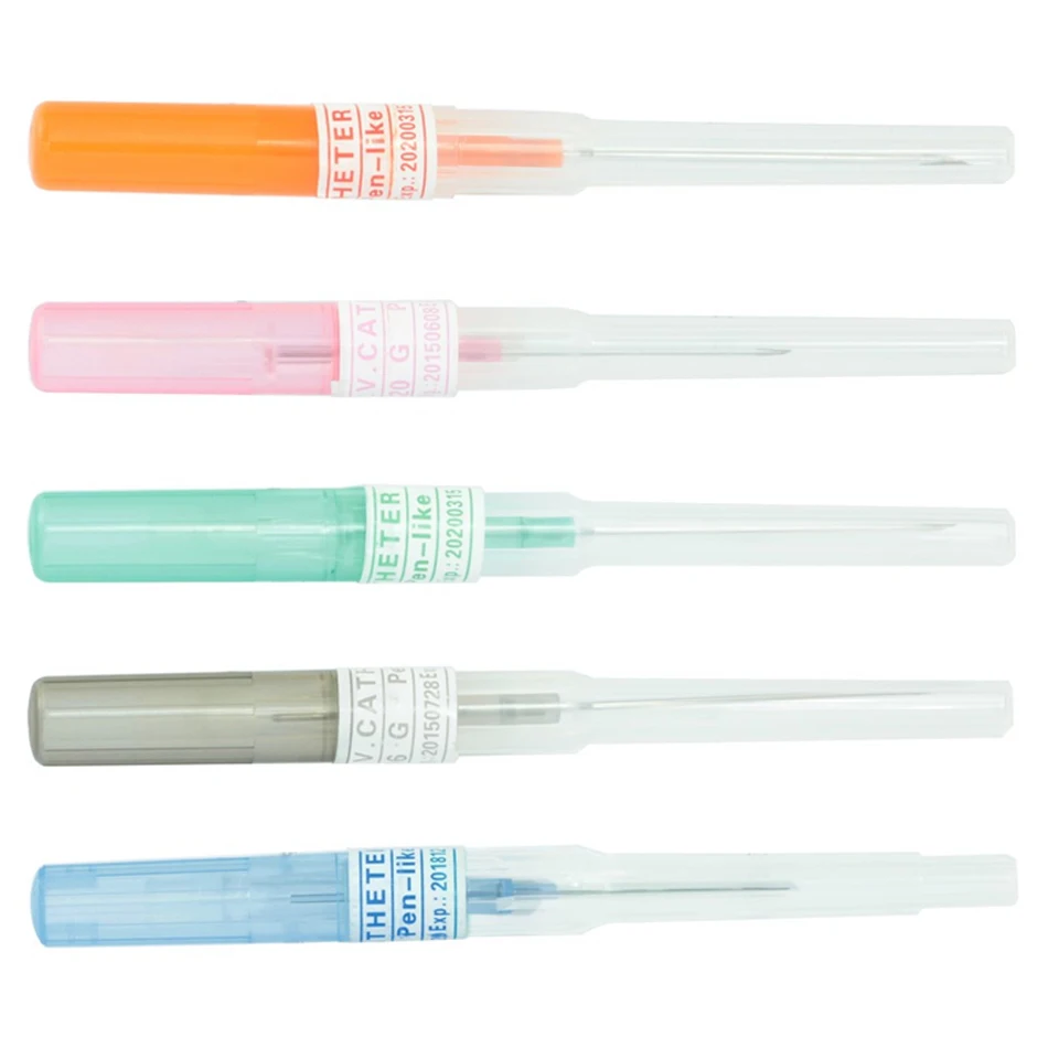 50 шт./лот профессиональный стальной катетер I.V иглы для пирсинга Cannula 14 г 16 18 20 22