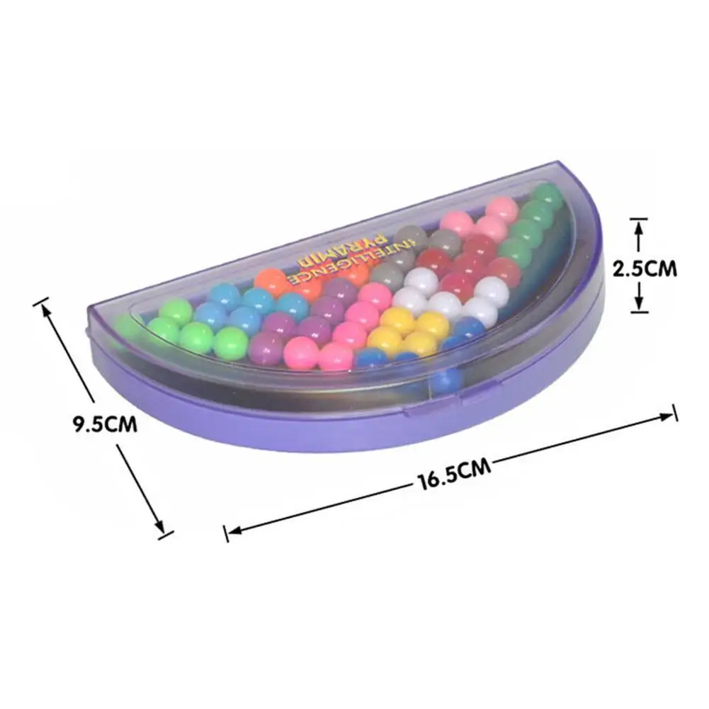 

Children IQ Pyramid Beads Jigsaw Puzzle Brain Teaser Educational Game Toys Hot Sale Checker