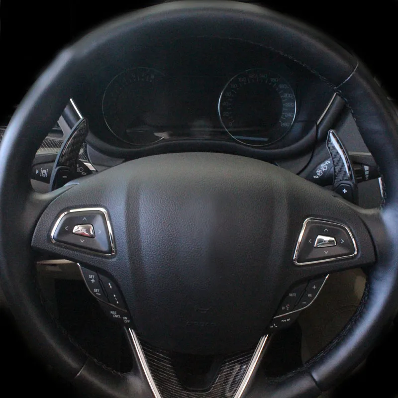 Lsrtw2017 углеродное волокно рулевого колеса автомобиля сдвиг весло планки для Lincoln MKZ mkc mkx