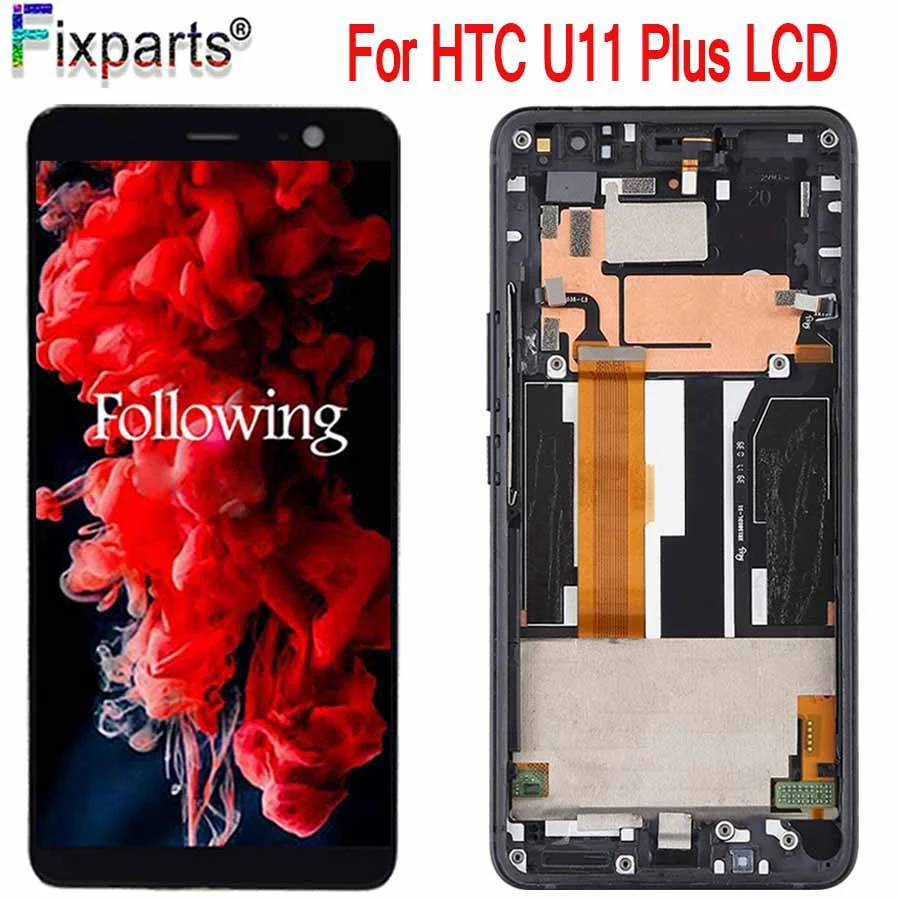 Для HTC 2Q4D200 U11 Plus ЖК дисплей сенсорный экран дигитайзер панель в сборе Замена 2880x1440