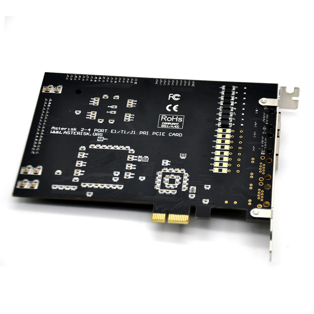 Двойной порт ISDN PRI TE220E PCI E цифровая карта T1 E1 Sup Port s Digium Sangom card FreePBX Issabel Asterisk для VoIP