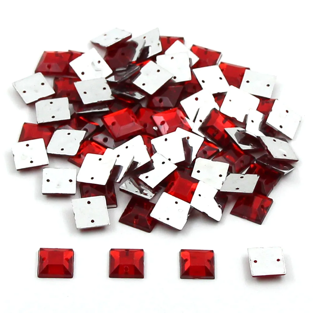 100 шт. Стразы смешанной формы с квадратным круглым конским глазом и кристаллами