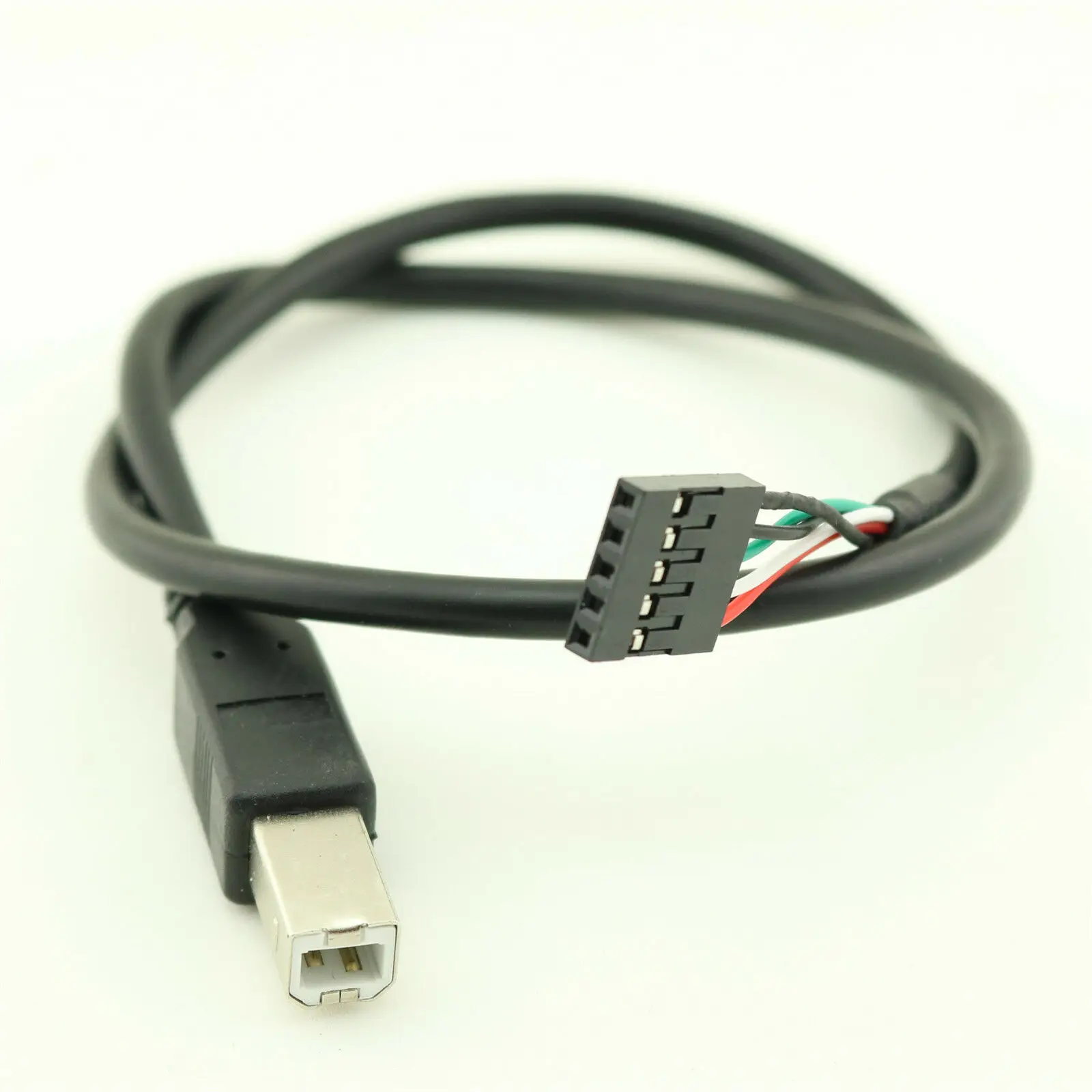 1 шт. 50 см USB 2 0 Тип B штекер Dupont 5 Pin клемма женского типа адаптер материнской платы