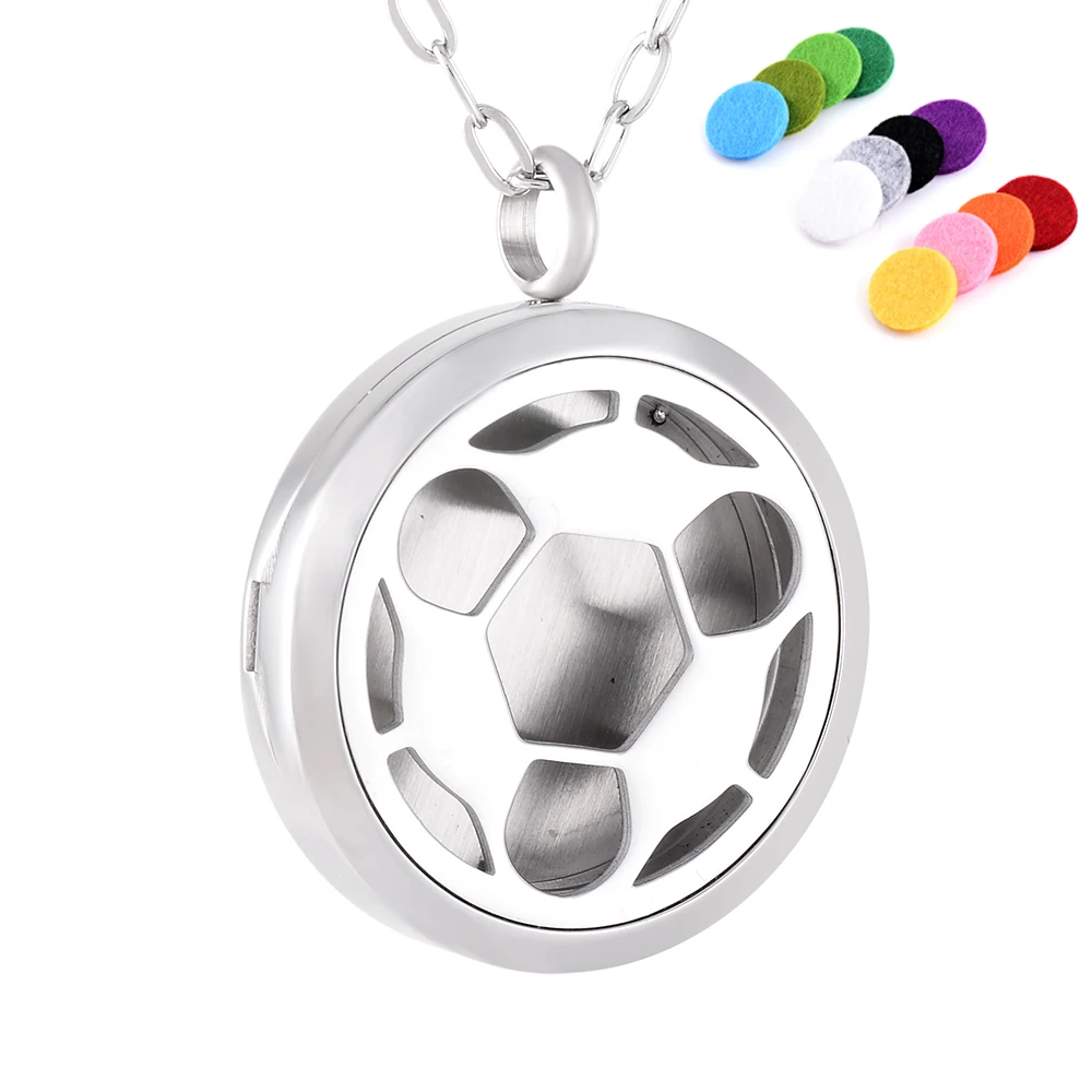 

Various Styles Stainless Steel Women Necklace 30mm Round Magnetic Essential oil Perfume Pendant Aroma Diffuser Necklace Free Pad