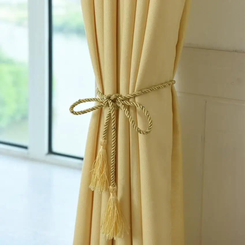 Льняные занавески однотонные современные затемняющие для гостиной окна спальни