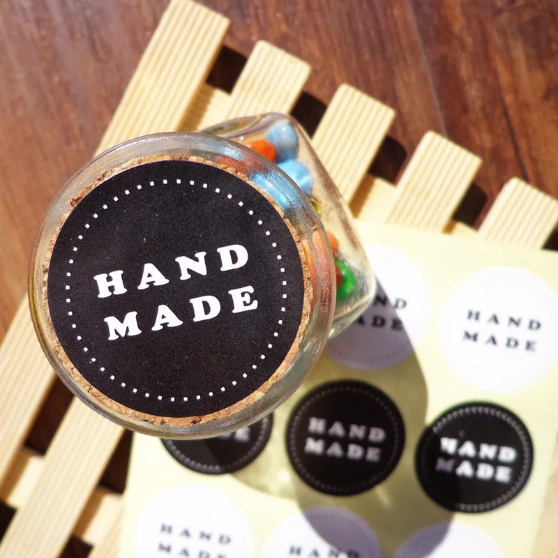 204 шт. Стикеры из крафтовой бумаги Спасибо самоклеящиеся ручной работы Любовь