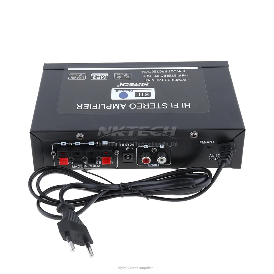 NKTECH NK-G30 усилитель мощности Bluetooth цифровой аудио плеер 2x18 Вт динамик IR Hi-Fi стерео FM DVD SD USB TF MP3 AUX 12 В 220-240 В