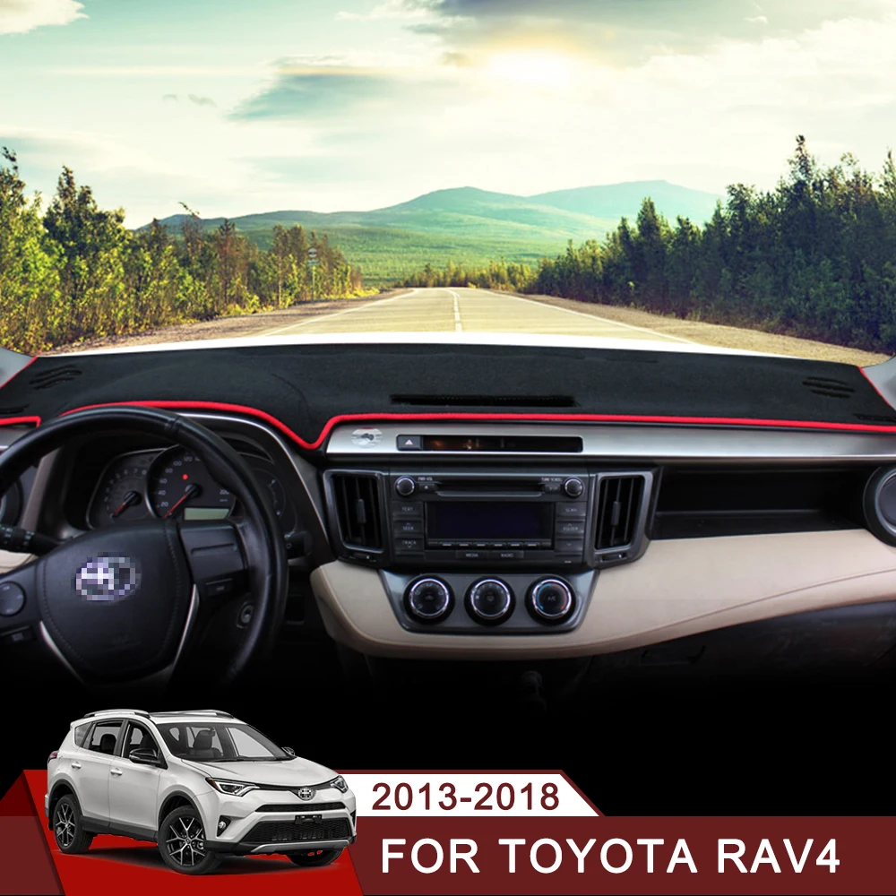 Крышка приборной панели автомобиля коврики анти УФ коврик приборная панель Dash для Toyota RAV4 2013 2014 2015 2016 2017 2018
