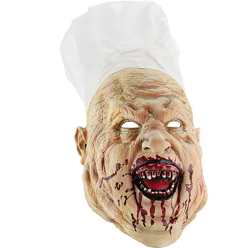 Террорист латексная страшная шеф призрак маска Игрушка для трюков карнавальный