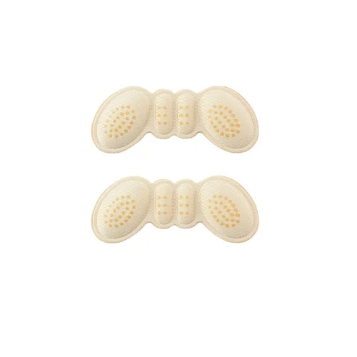 1 pair Beige Soumit бабочка стелька для ношения высокого каблука коврик для обуви высокий каблук ноги пятки протектор самоклеющиеся вставки - Цвет: 1 pair Beige