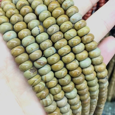 Модные разноцветные каменные бусины Rondelle колесо 8 мм круглый Abacus DIY серьги для изготовления ювелирных изделий Howlite Кристалл Опал оникс и т. Д - Цвет: wooden jasper