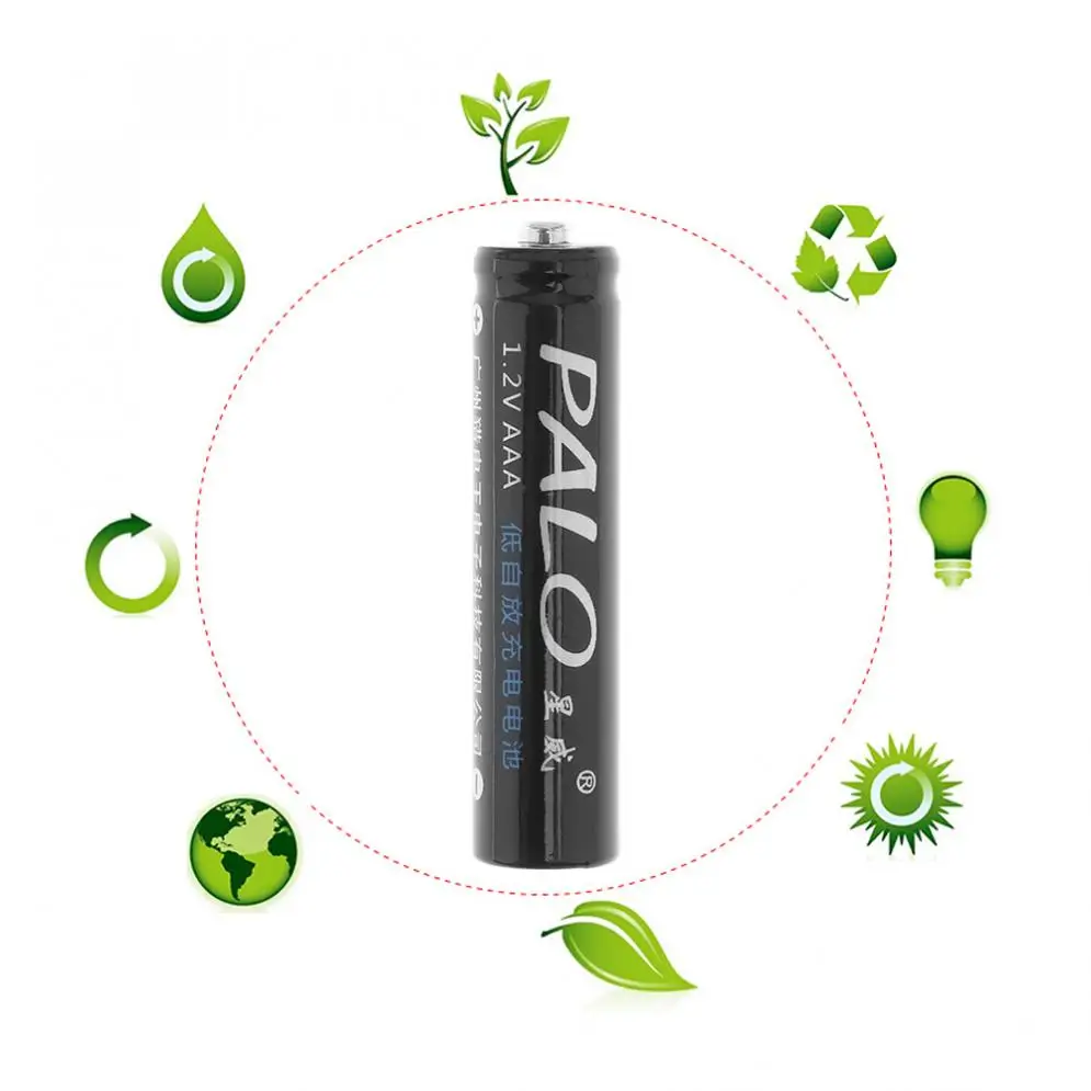 4 шт./лот PALO 1,2 V AAA 600mAh ni-mh аккумуляторная батарея с предохранительным клапаном для дистанционного управления/игрушки/камеры