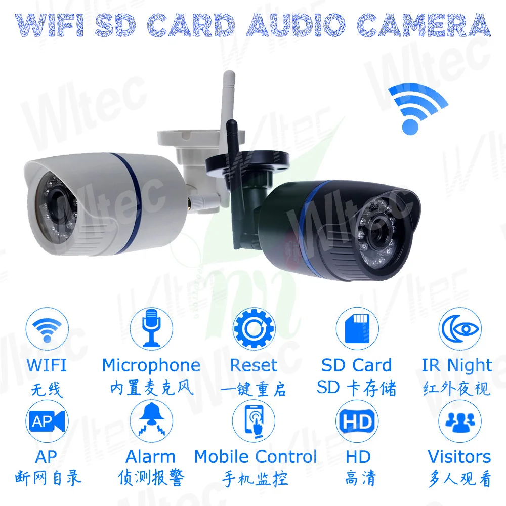 YOOSEE wifi 128G sd-карта 1080P ИК Пуля ONVIF охранная сигнализация ночной вид P2P IP Cam сброс CCTV Аудио наружные Мобильные часы