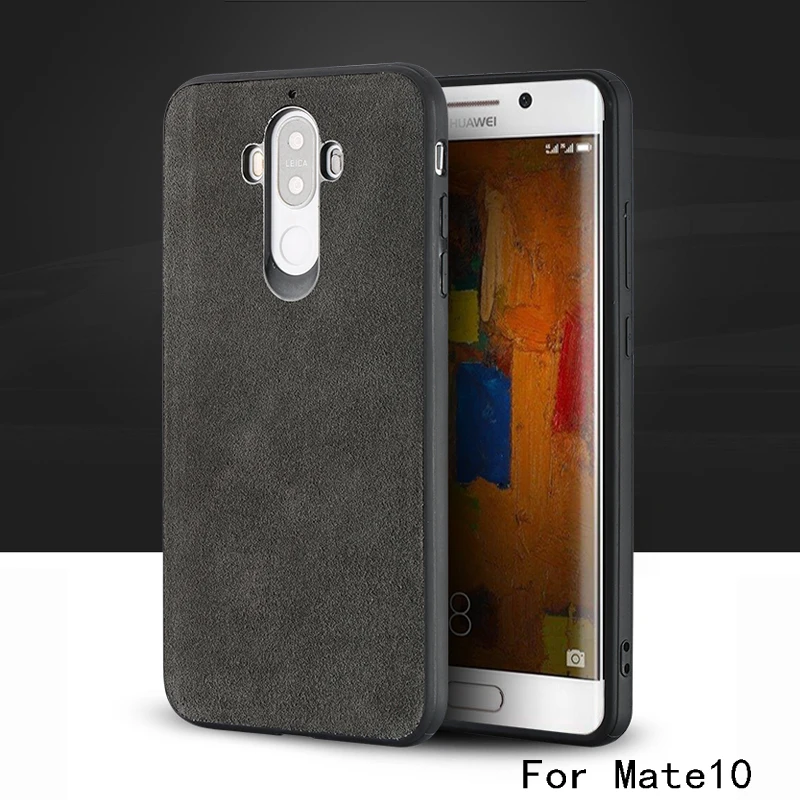 Langsidi марка все ручной работы из натуральной меховой чехол для телефона Huawei mate10