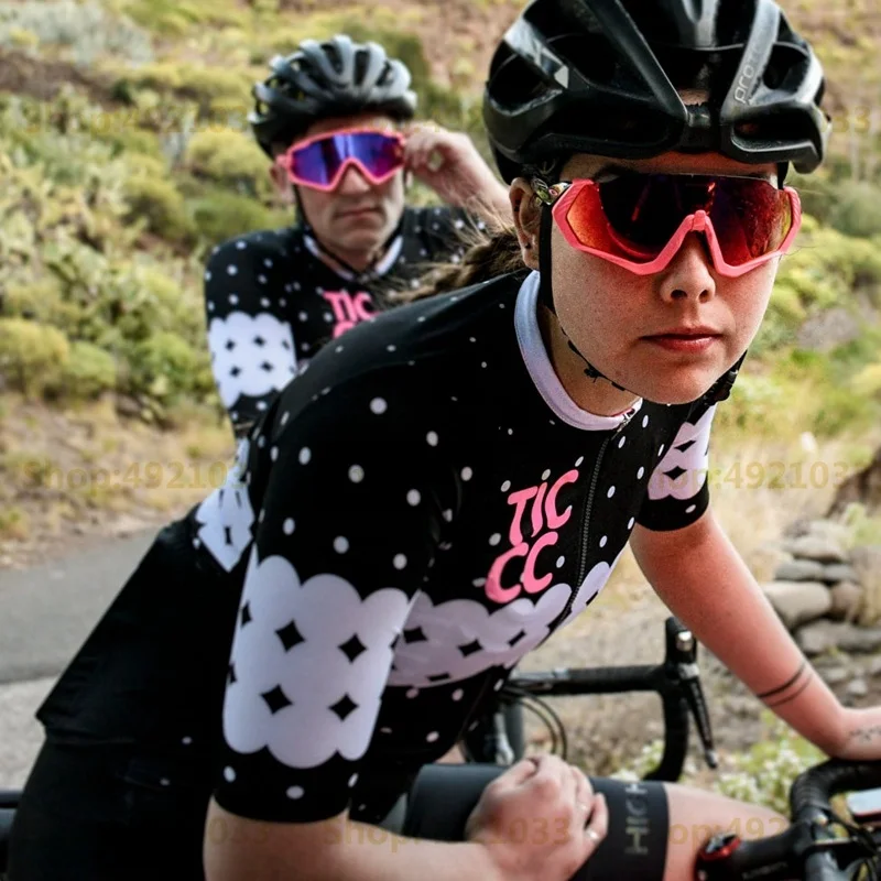2 This is Ticcc Team Cycling jersey, женская летняя одежда, стиль, одежда для езды на велосипеде, одежда с коротким рукавом, спортивная гоночная рубашка Coolmax - Цвет: 2