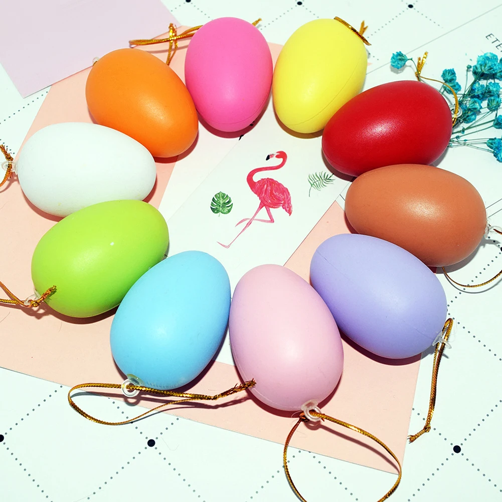 10 шт. Пластик Multi Цвет поддельные пасхальные яйца DIY Tricky игрушки подарок вечерние
