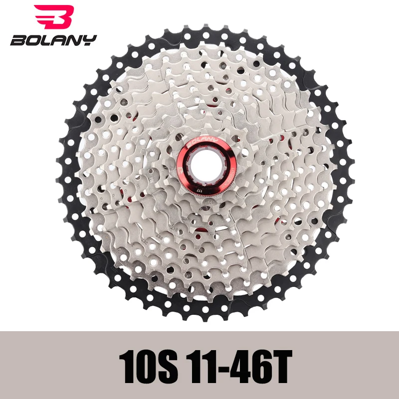 BOLANY 10 скоростная кассета 11-46 T широкое соотношение Freewheel горный велосипед MTB