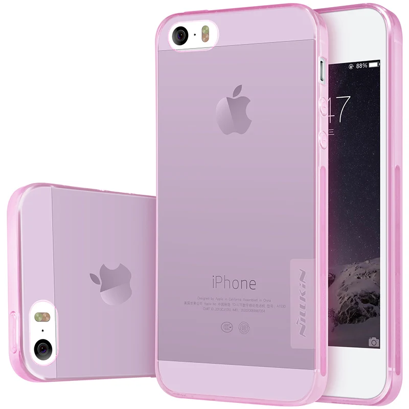 for iPhone 5 NILLKIN Ultra Thin Transparent Nature TPU Case Apple SE 5S 4.0&quotinch Clear Soft Silicone Back Cover |