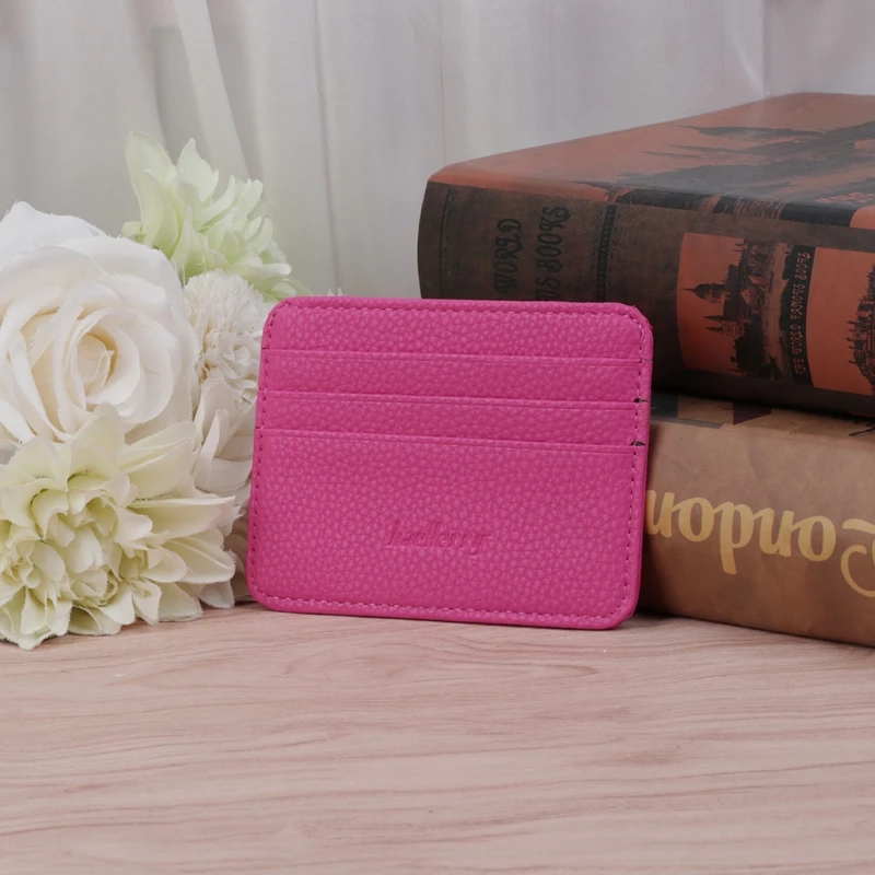 Мужской Тонкий деловой бумажник для удостоверений кредитных карт кошелек