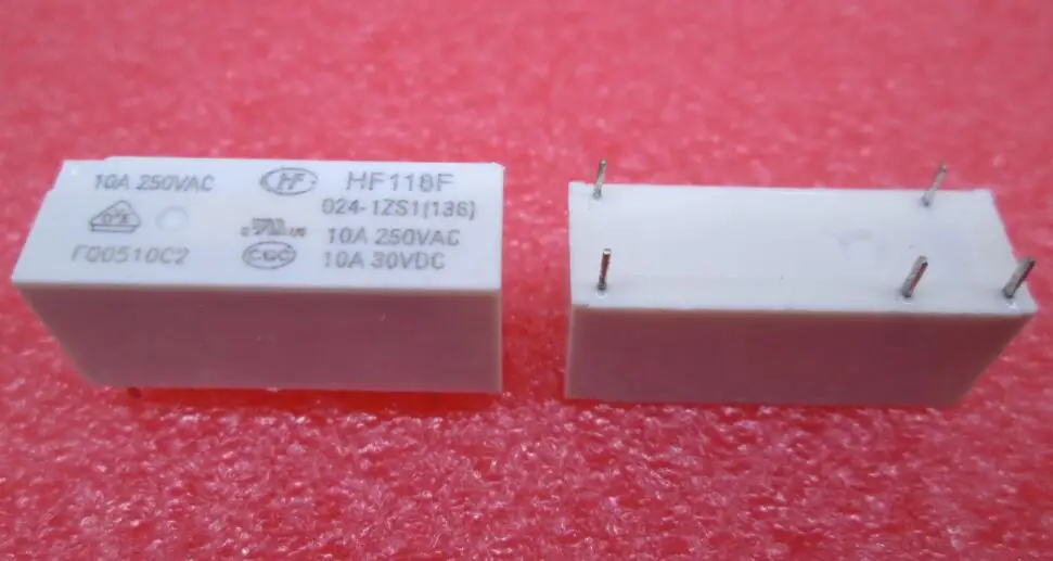 Новое реле HF118F 024 1ZS1 JQX 118F HF118F0241ZS1 0241ZS1 24VDC DC24V 24V DIP5 10 шт./лот|Реле| |
