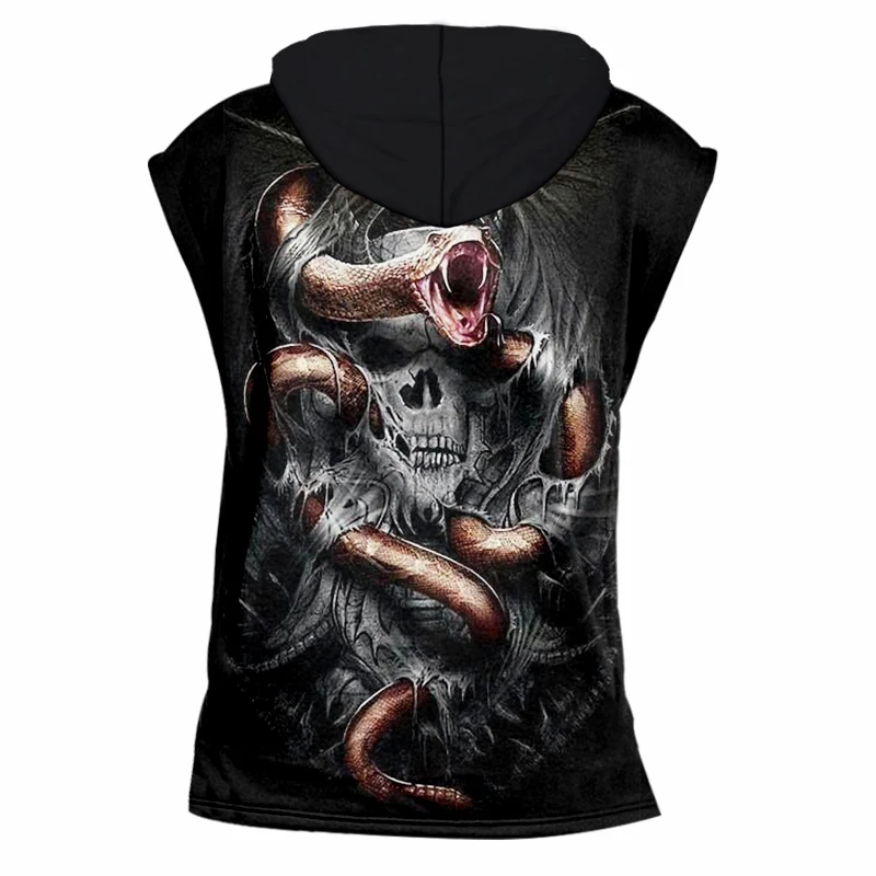 UJWI 3dfashion танки унисекс Галактика Космос танктоп змея череп Singlets человек