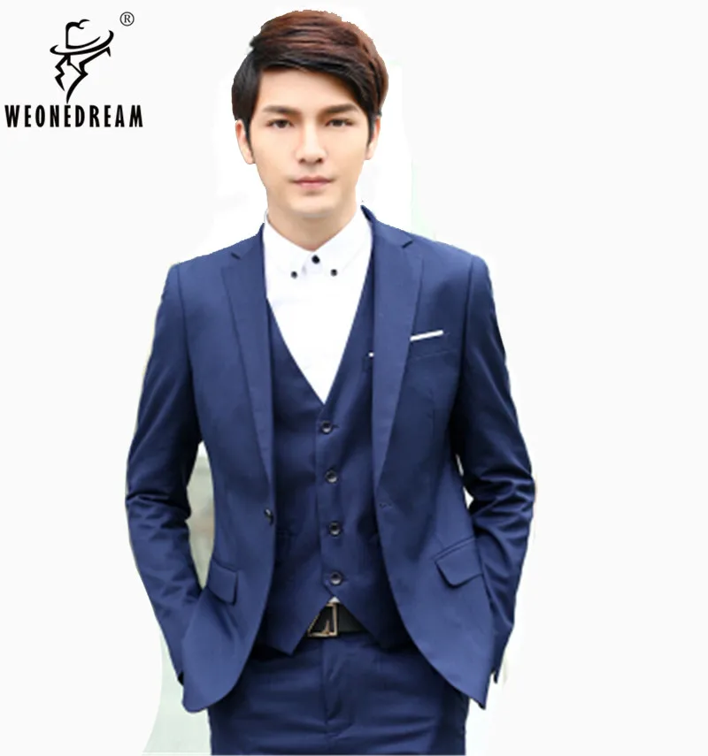 (Куртка + брюки жилет) мужские костюмы 2018 модные брендовые облегающие с брюками