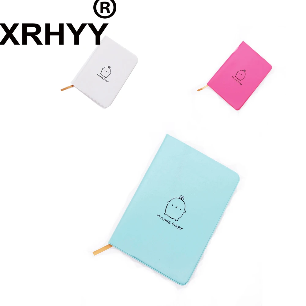 XRHYY- милый Kawaii блокнот мультфильм «моланг» кролик журнал дневник планировщик блокнот для детей подарок корейский Канцелярские обложки
