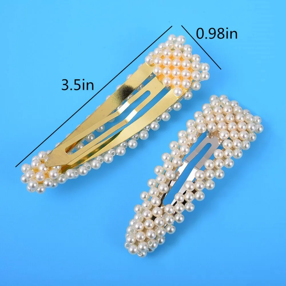 M MISM Hot 2020 3.5" Набор женских девочек Корейская мода Круглые жемчужины Заколки для волос с кристаллами Цветочные шпильки Баретки Аксессуары на.