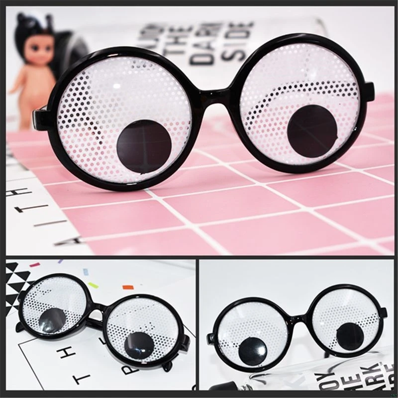 Очки Googly Eyes Пластиковые Круглые вечерние сувениры, новые оттенки, вечерние игрушки, смешные Костюмные очки аксессуары для детей и взрослых
