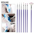 ROSALIND Gel polish nail Brush For Manicure tool Set 3D Pen Gel Acrylic Brushes Liner Nails Accessoires decoration Brushes