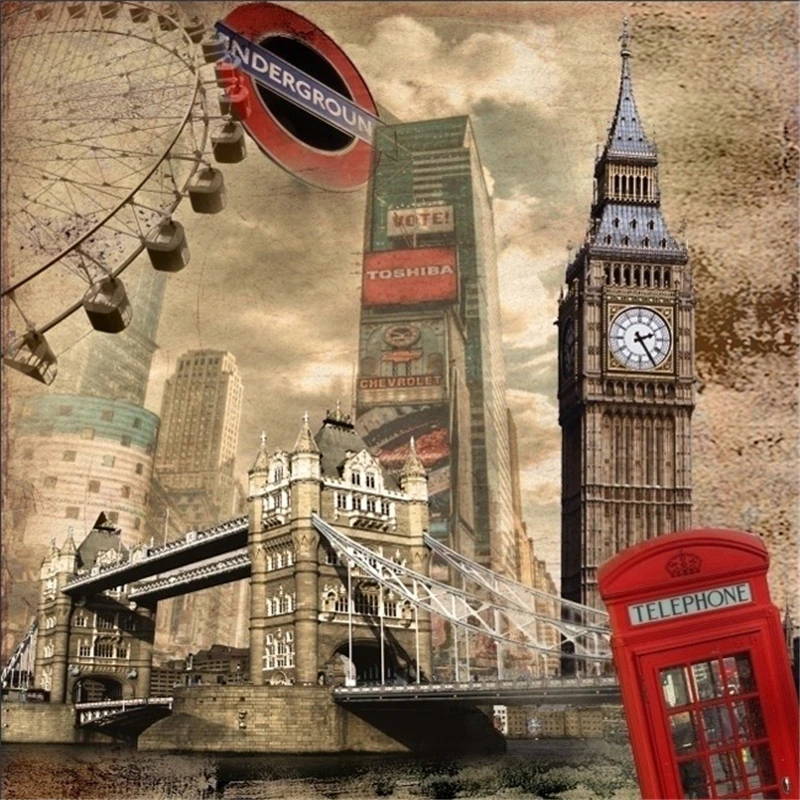 Beibehang papel de parede Роскошный бар КТВ большая фреска Европейский 3D автомобиль автобус