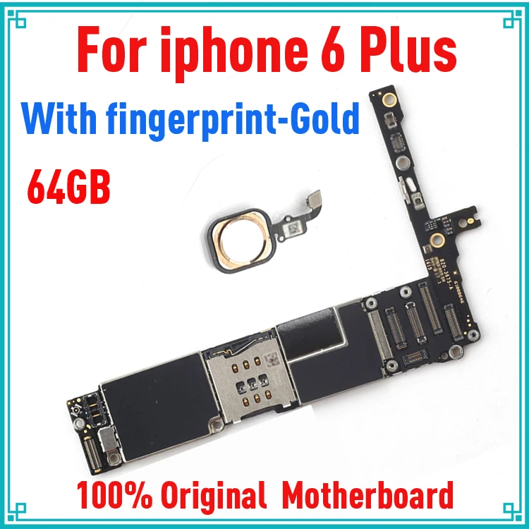Материнская плата для iphone 6 plus 64 ГБ оригинальная разблокированная материнская P с