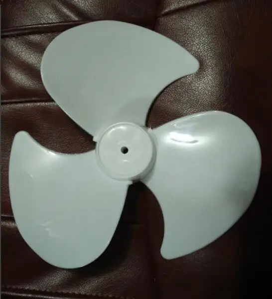 100% new 12 inches white plastic table or stand fan blade 3 blades 27cm diameter 8mm hole