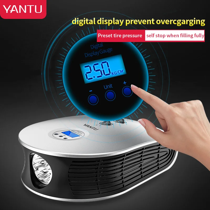 Цифровой Воздушный компрессор 12 В цифровой дисплей воздушный Электрический для