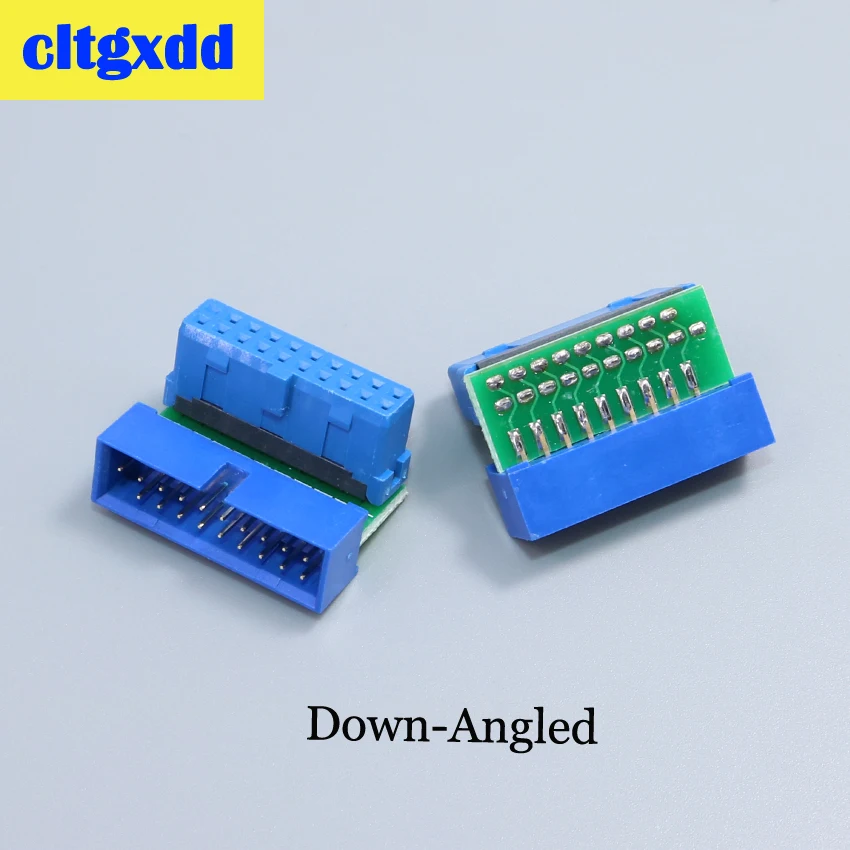Адаптер удлинитель cltgxdd USB 3.0 20pin штырь гнездо под углом 90 градусов для материнской