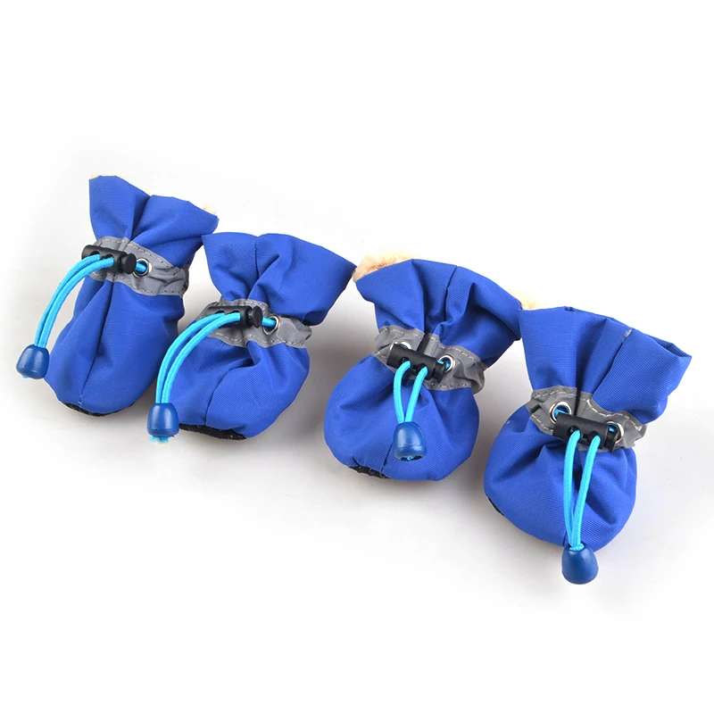 4 шт. осень зима Pet нескользящей мягкой подошве обувь для собак Puppy резиновые