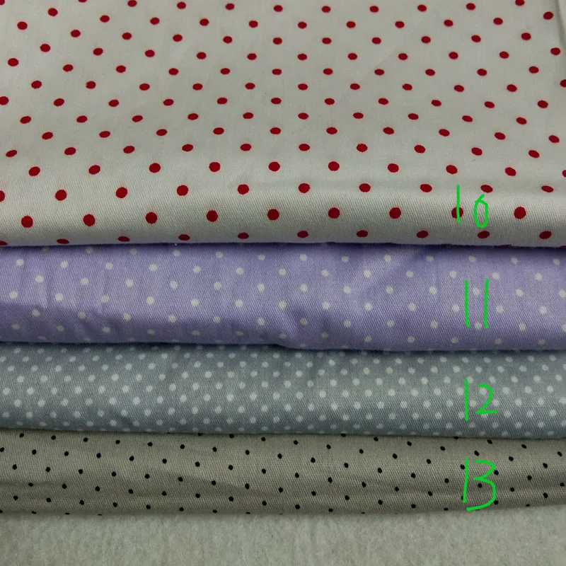 50x160cm 13 option Polka dot cotton fabric patchwork Combination for sewinssg Baby Cloth Dre Quilting Bedding Textile Kids | Дом и сад