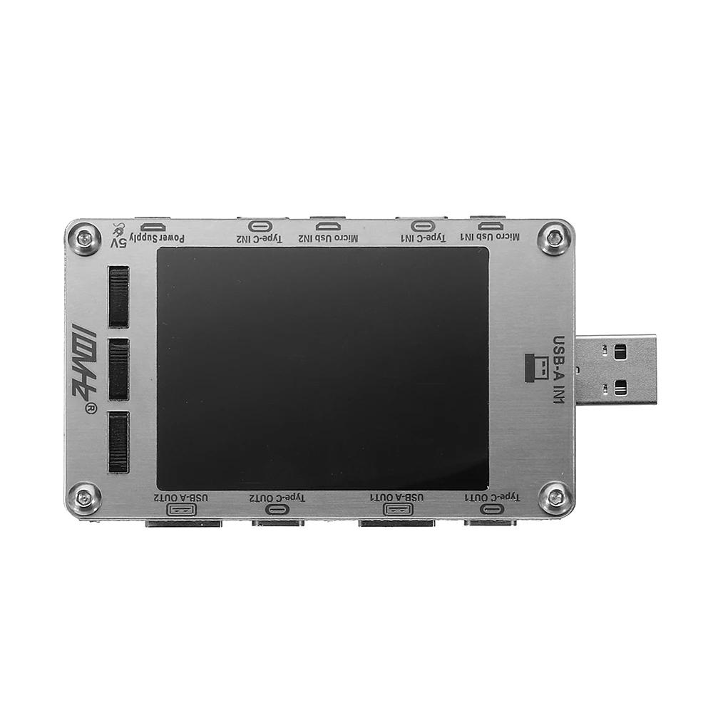 T50N USB двухканальный цветной экран Напряжение Ток Мощность измеритель емкости QC2.0 QC3.0 PD тест с Чехол