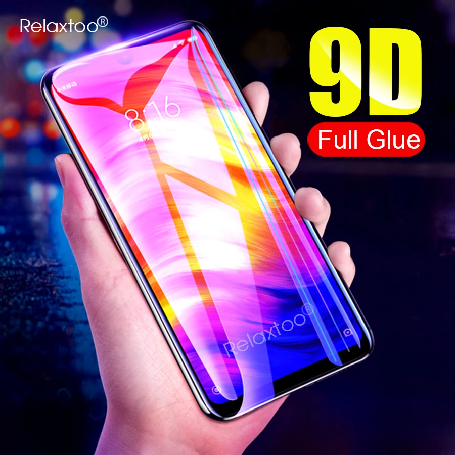 9D стекло для Redmi Note 7 Защита экрана закаленное стекло для Xiaomi Redmi Note7 Pro 7Pro Note7Pro 6,3 ''Защитная пленка крышка