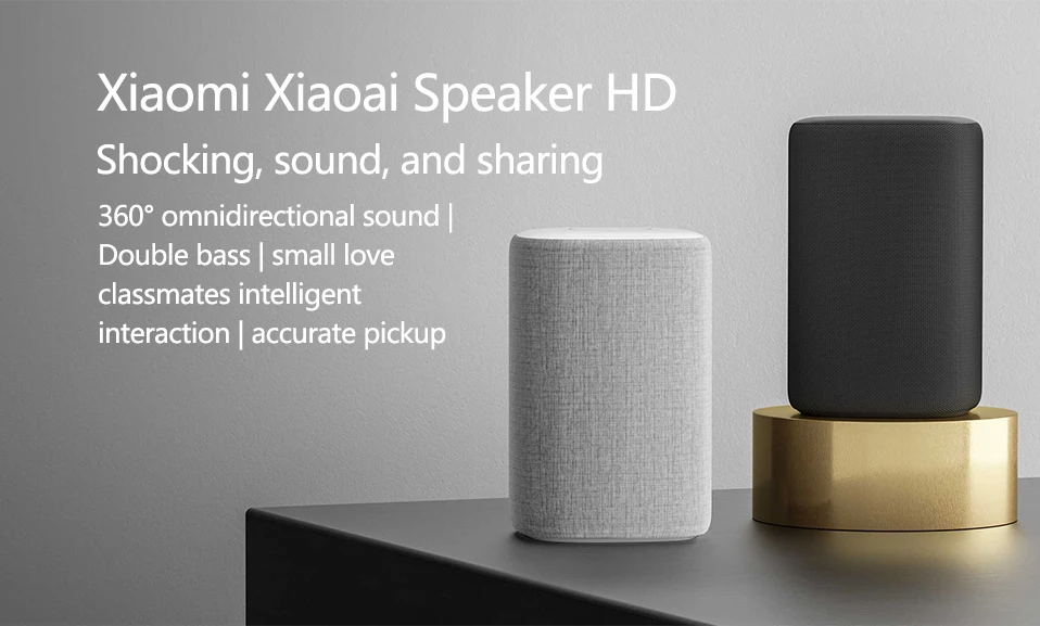 Xiao mi Xiaoai Bluetooth динамик HD Смарт Голосовое управление mi jia mi Ai динамик умный дом Xiaoai приложение для Android Iphone